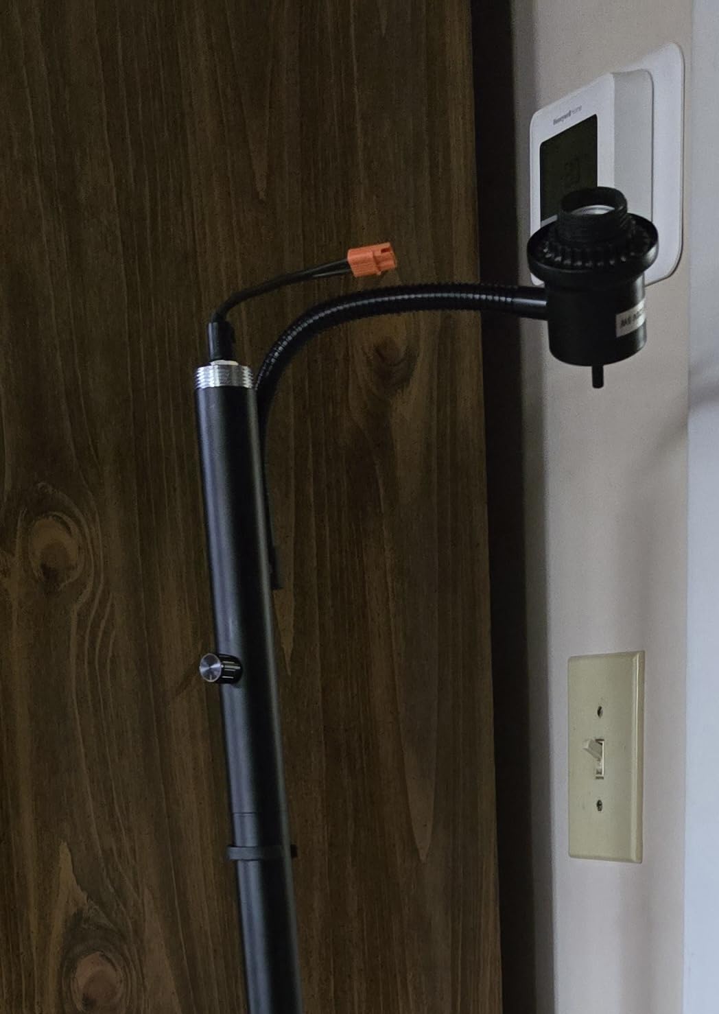 PARTPHONER Torchiere Floor Lamps for Living Room, 71 inch Tall Standing Lamp with Thick Glass Shade, Metal Pole and Heavy Base, Vintage Corner Lamp Decor customer photo 1
