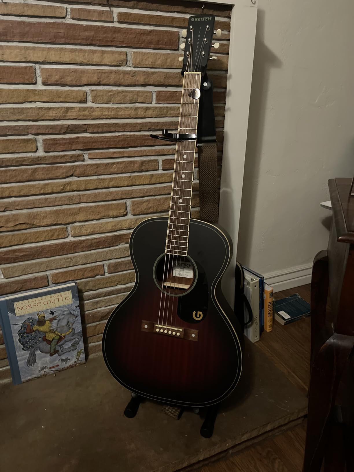 Gretsch Jim Dandy Concert Acoustic Guitar - Deep Cherry Burst customer photo 2