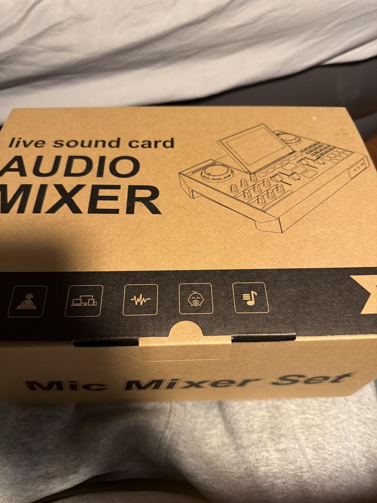 Podcast Equipment Bundle with 3.5mm Condenser Microphone for Pc/Phone Live Streaming Singing Gaming, Podcast Microphone Bundle with Live Sound Board Audio Mixer,Noise Reduction,DJ Sets customer photo 2