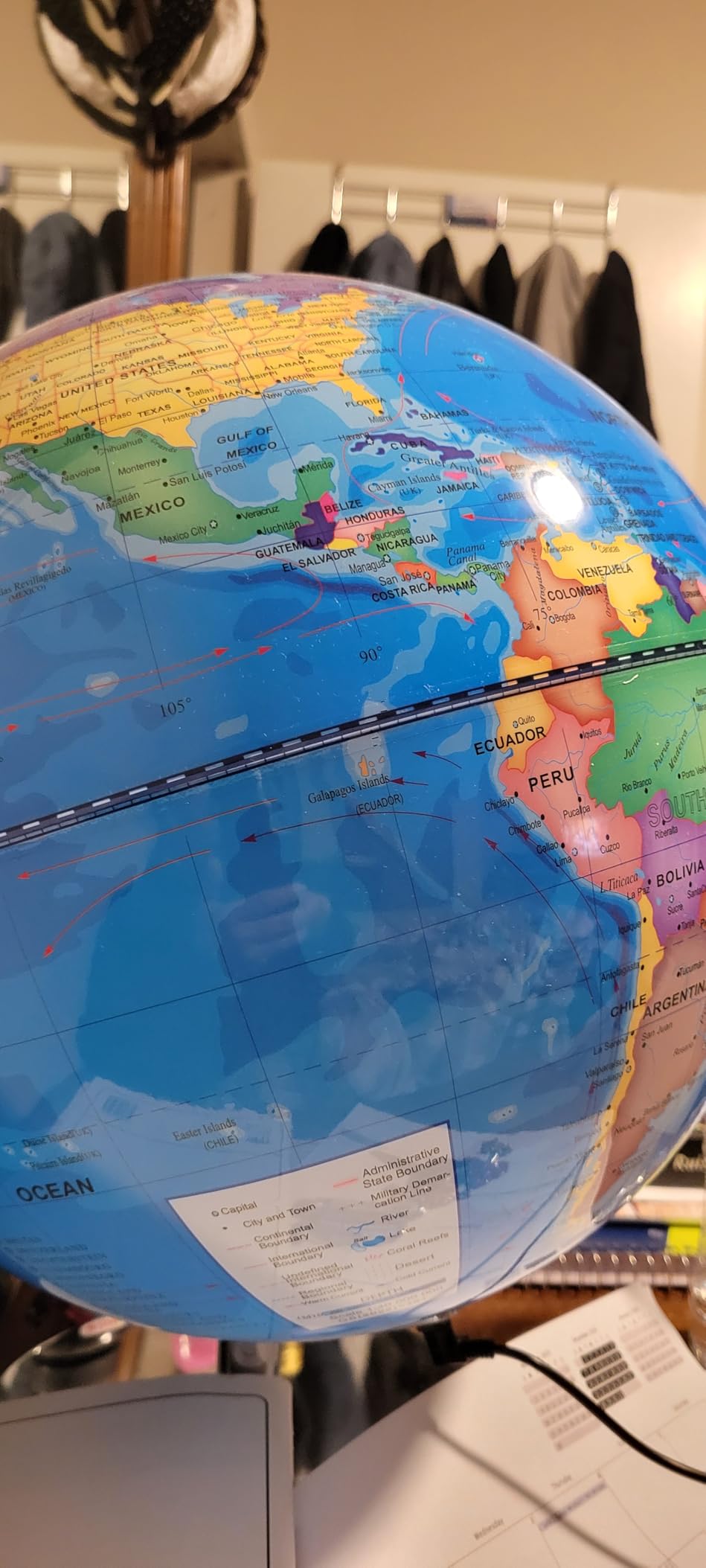 13 Inch Large World Globe for Adult, Educational Globe for Children, Colorful HD World Map Details for Kids Learning, Illuminated Globes Lamp for Kids Gift and Bedroom Office Decor customer photo 1