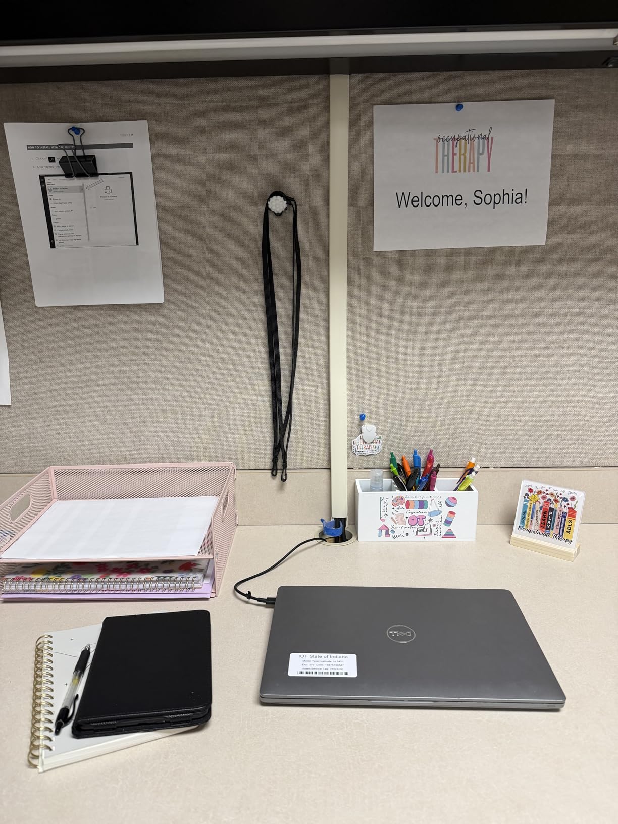 Marbrasse 2 Tier Paper Organizer Letter Tray, Mesh File Organizer with Handle, Paper Sorter Desk Organizer for Home Office Supplies - Black customer photo 1