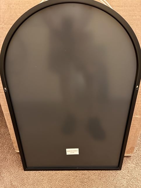 Arched Wall Mirror 36x24 Inch Gold Bathroom Vanity Mirror with Metal Frame, Modern Arch Mirror for Bedroom, Living Room, Entryway, Wall Mounted Decorative Mirror customer photo 1