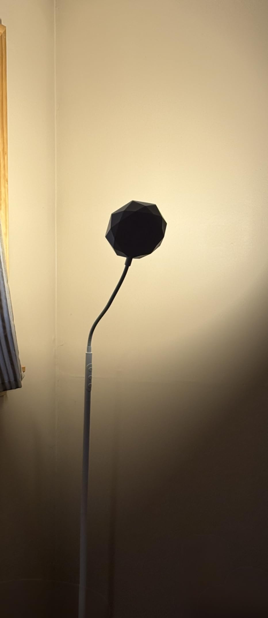 EDISHINE LED Floor Lamp, 1300LM Super Bright Reading Floor Lamps for Living Room, Dimmable 4 Color Temperature Standing Lamp, Remote & Touch Control, Adjustable Gooseneck Lamp for Bedroom Office Black customer photo 1