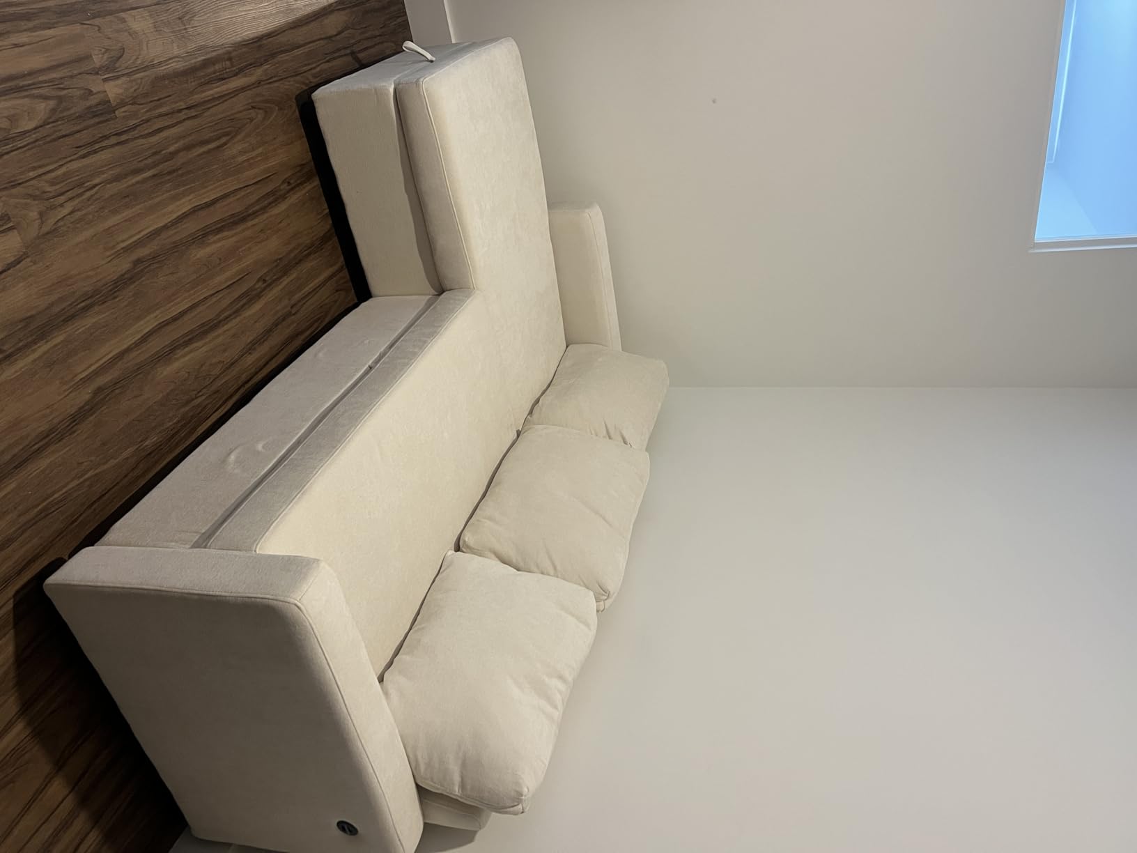 Yaheetech Sectional Sofa L-Shaped Sofa Couch Bed w/Chaise & USB, Reversible Couch Sleeper w/Pull Out Bed & Storage Space Living Room Beige customer photo 2