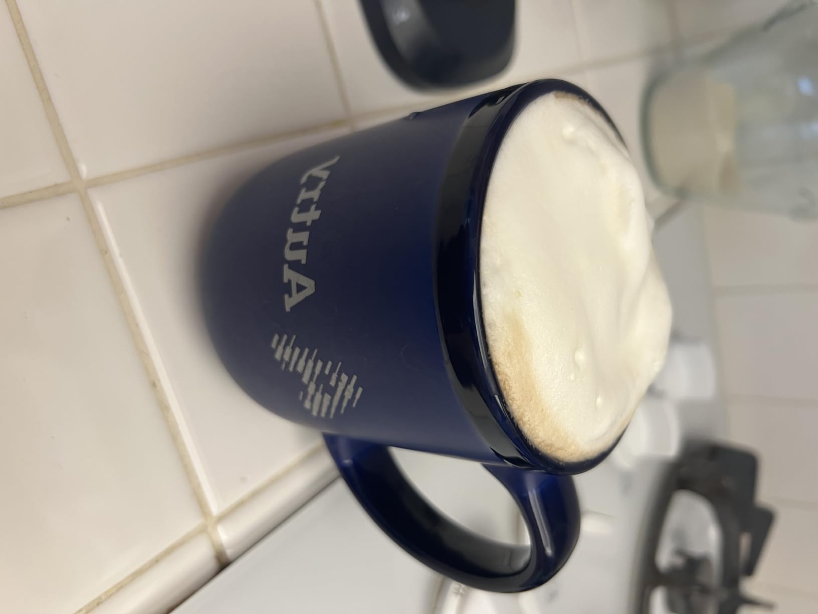 SIMPLETASTE Milk Frother, 4-in-1 Electric Milk Frother and Steamer, Automatic Warm and Cold Foam Maker and Milk Warmer for Latte, Cappuccinos, Dark Blue customer photo 2