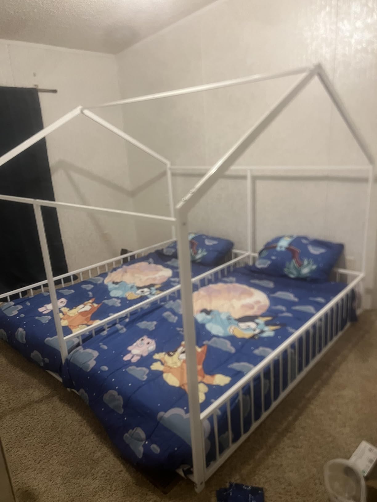 PVWIIK Murphy Multifunctional Bed Frame with Storage Shelf & Support Plate for Adult,Girls,Boys,Queen Size Murphy Bed,Wood Hidden Wall Bed Space-Saving Cabinet,White customer photo 1