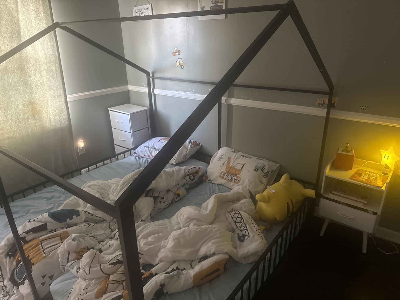 PVWIIK Murphy Multifunctional Bed Frame with Storage Shelf & Support Plate for Adult,Girls,Boys,Queen Size Murphy Bed,Wood Hidden Wall Bed Space-Saving Cabinet,White customer photo 2
