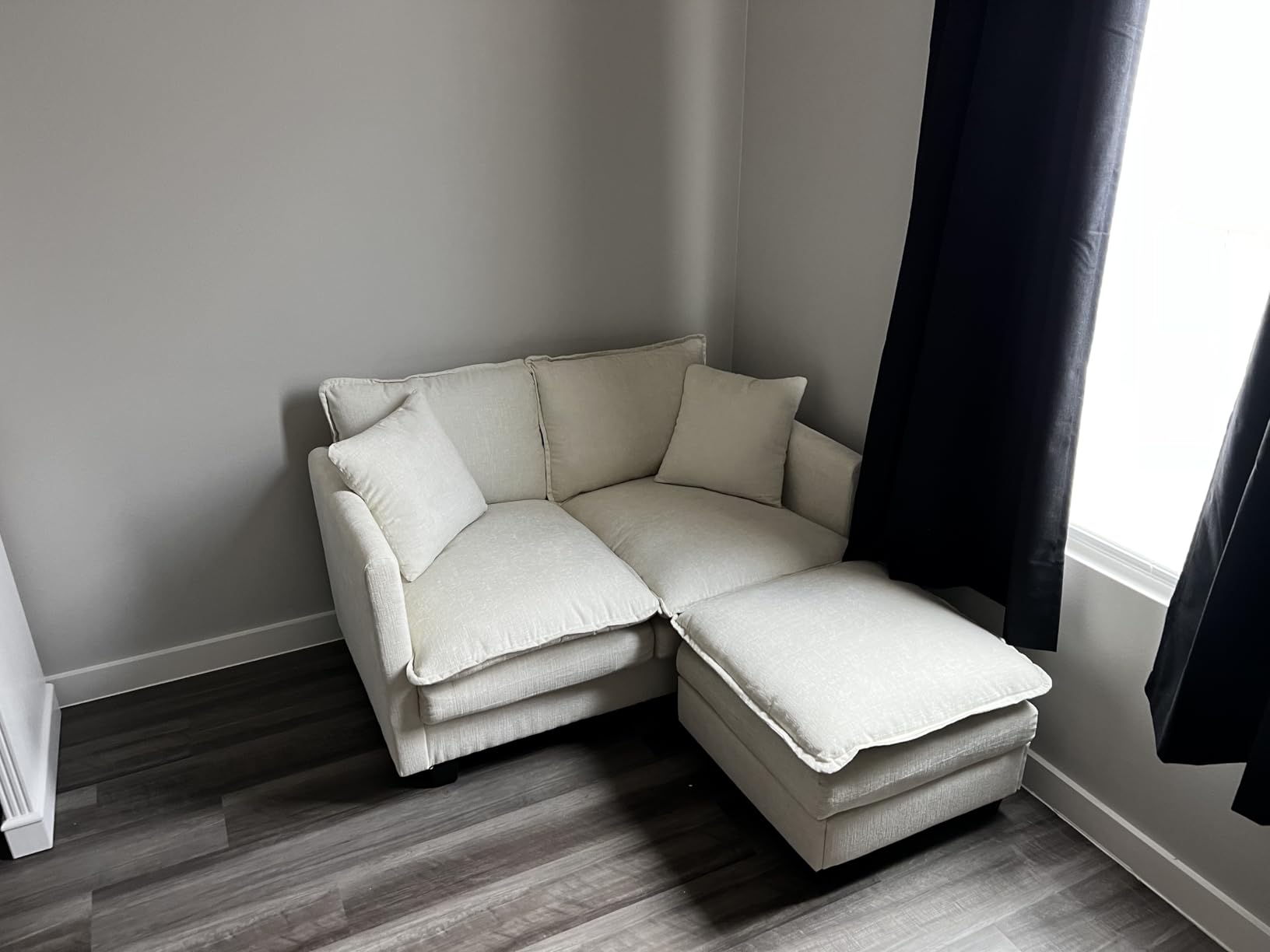 Loveseat Sofa Cloud Sofa Couch 50'', Modern Loveseats 2 Seat Couch 27