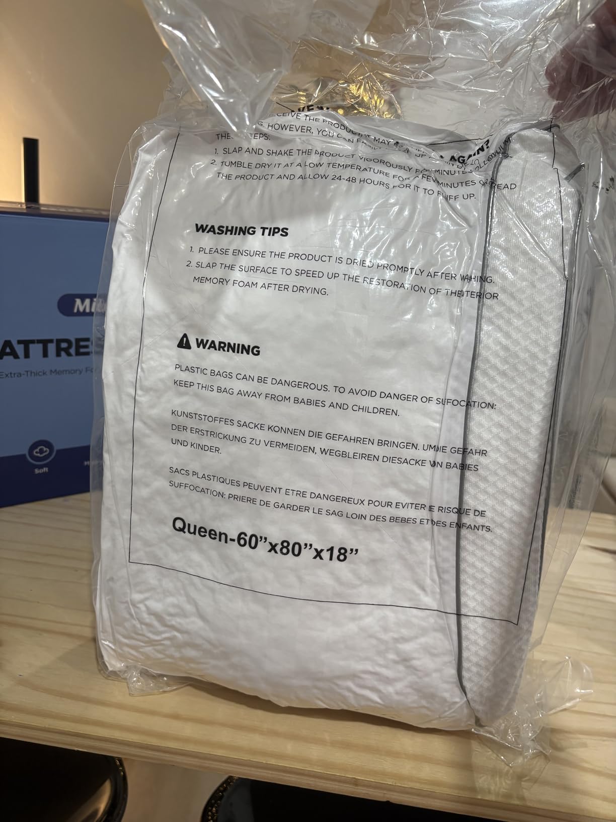 3 Inch Ultra-Fluffy Memory Foam Mattress Topper Queen for Back Pain, Soft Comfy Pillow Top Queen Mattress Topper with 4X Support, Mattress Pad with Breathable Air Mesh Sides, 6-21'' Deep Pocket customer photo 2