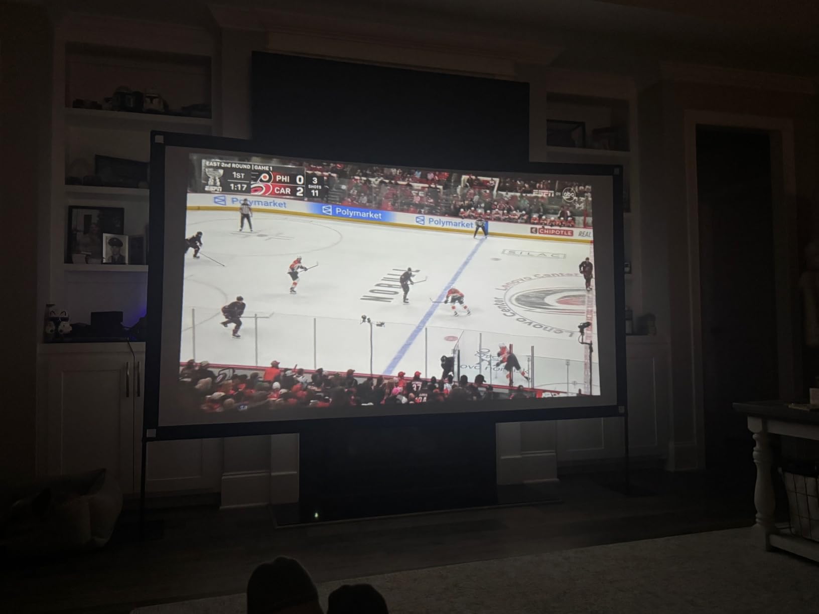 120inch Projector Screen with Stand: Portable Projector Screen Outdoor Indoor Front/Rear16:9 4K HD with Carry Bag, Sandbag - Lightweight Movie Screen for Backyard, Camping, Theater customer photo 1