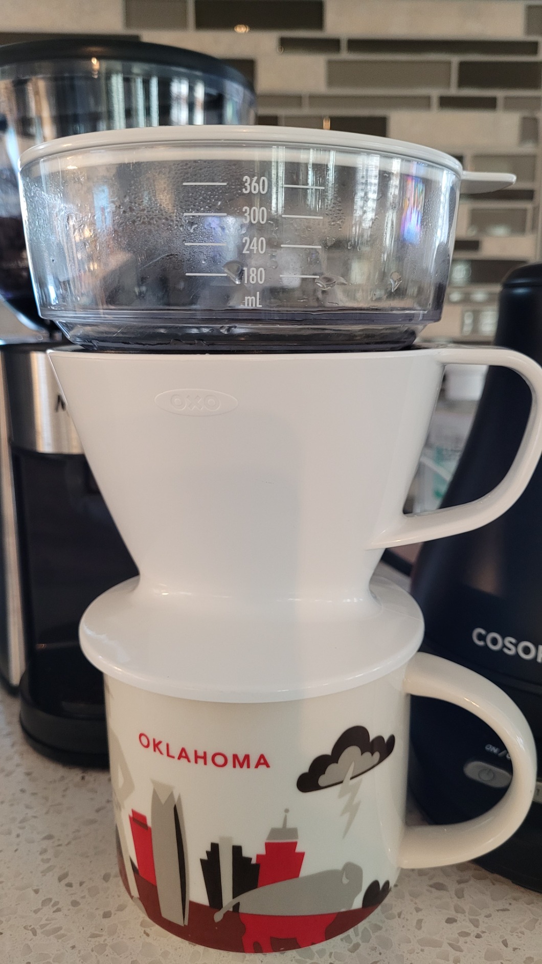OXO Brew Pour Over Coffee Maker with Water Tank - Matte Black customer photo 2