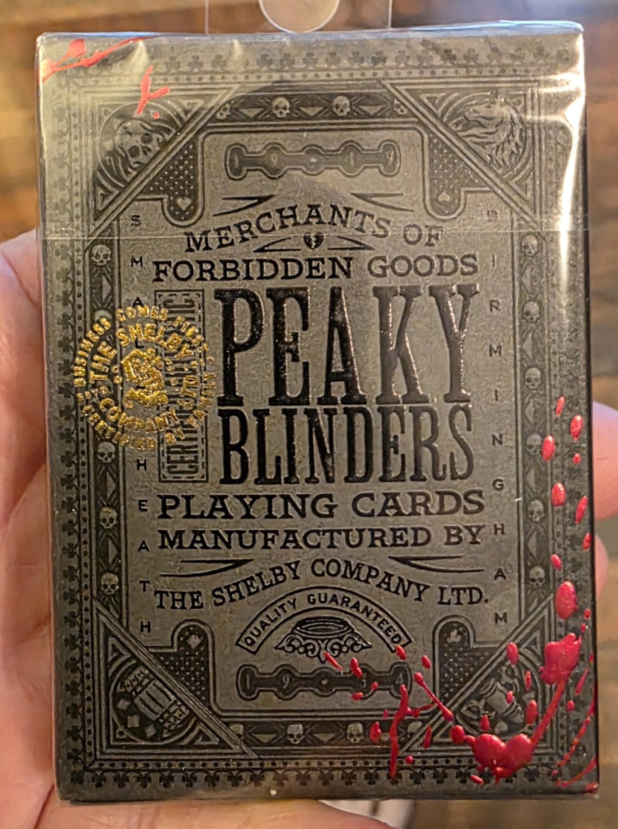 theory11 Peaky Blinders Playing Cards - Premium Officially Licensed Deck Luxury Collectible Cards with Antique Gold Foil & Tactile Embossing for Fans & Card Players customer photo 1