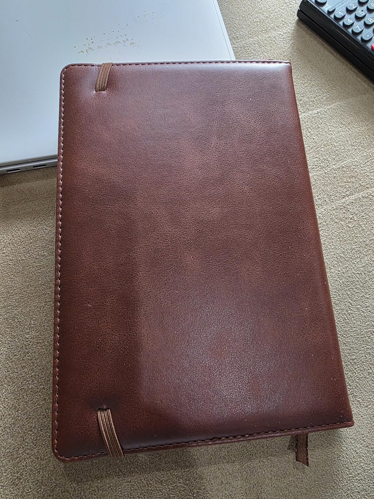 Biuwory Dotted Journal Notebook for Women Men, 140 Pages Hardcover Dot Grid Notebooks for Work, School & Travel, Leather Journals for Writing, Bullet Journaling 5.7