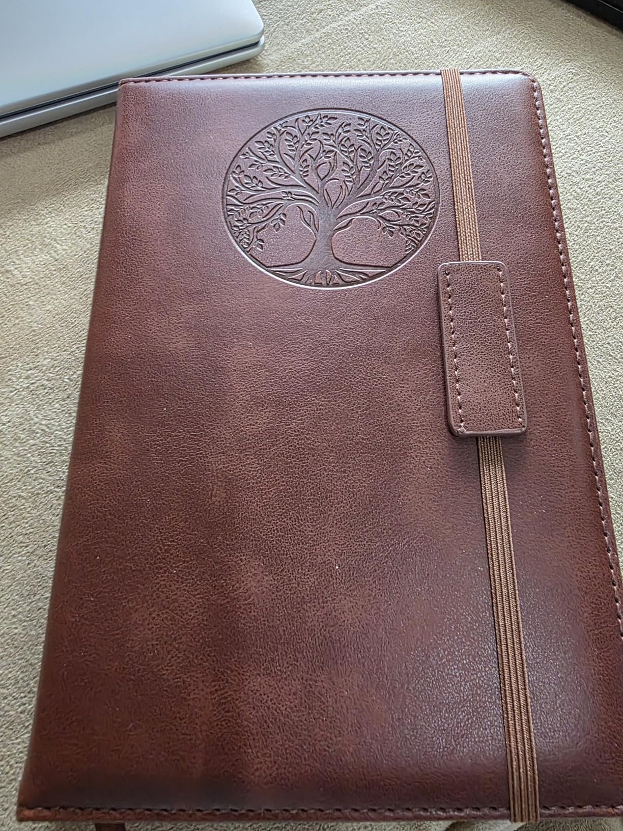 Biuwory Dotted Journal Notebook for Women Men, 140 Pages Hardcover Dot Grid Notebooks for Work, School & Travel, Leather Journals for Writing, Bullet Journaling 5.7
