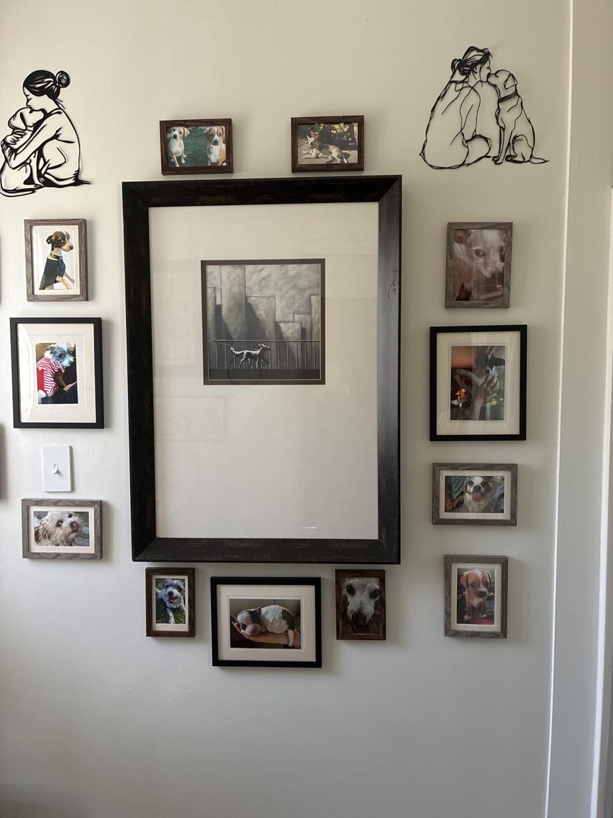 Fixwal Picture Frames Set, Gallery Wall Frame Set Picture Frames Collage 15 Pack for Wall or Tabletop with 8x10 5x7 4x6 Frames, Soft Earth Tones customer photo 1