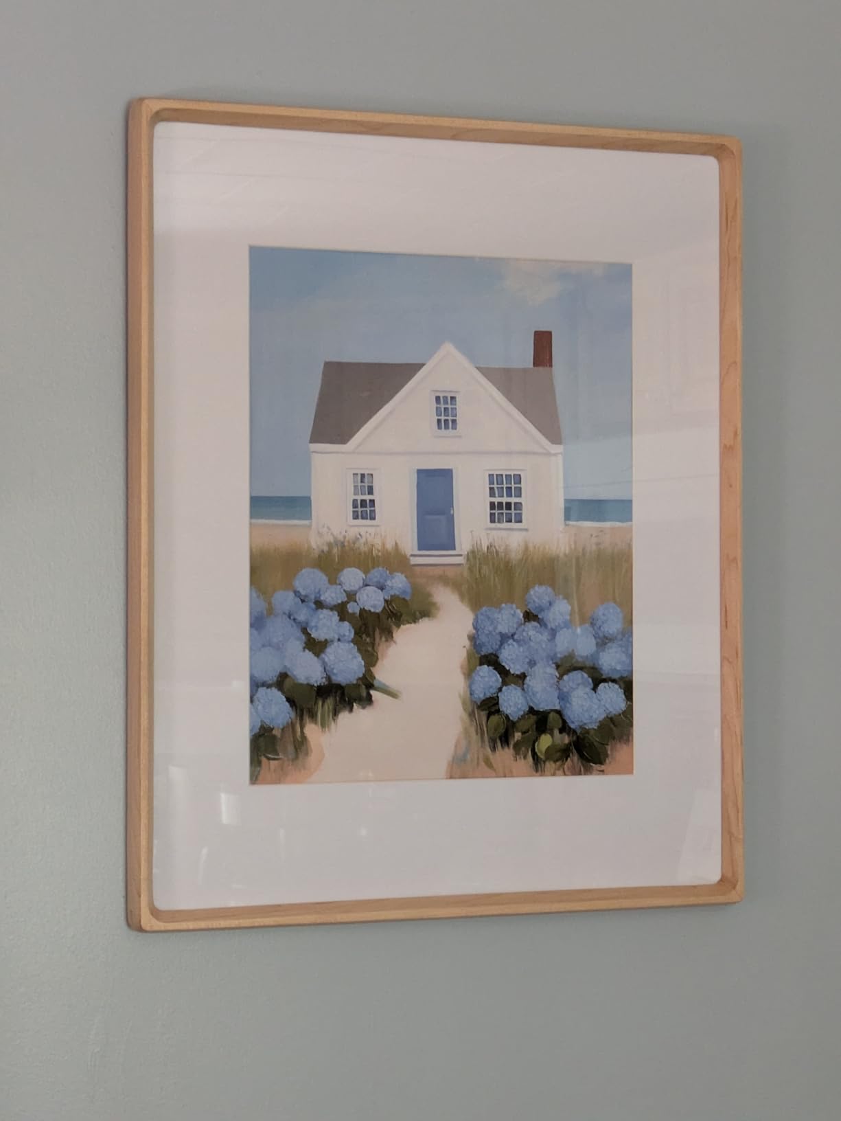 11x14 Picture Frame, USA-Sourced Maple Wood Photo Frames with HD Tempered Glass, Handcrafted Rounded Corner 11 x 14 Wooden Frame Matted to 8x10 Photos, Gallery Wall Frames for Posters & Art Prints customer photo 2