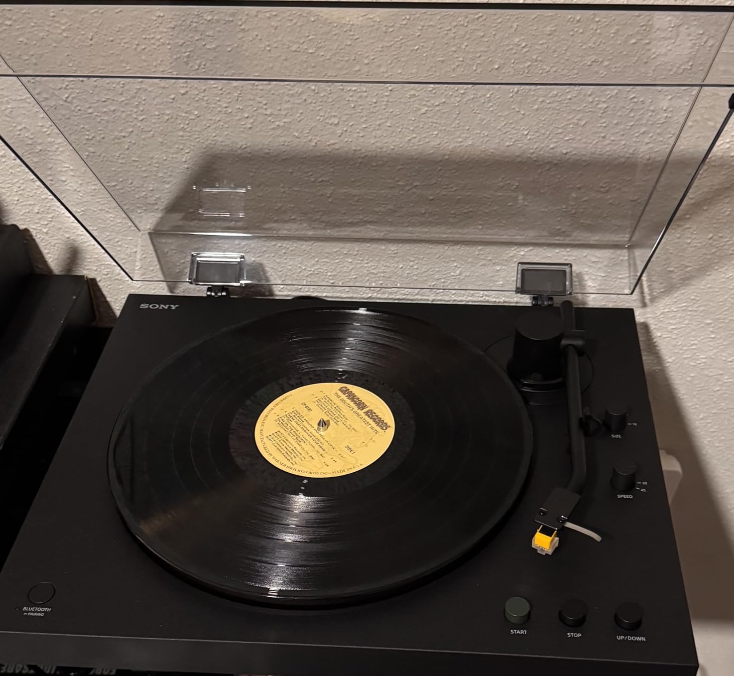 Sony PS-LX5BT Premium Wireless Bluetooth Turntable (2026 Model) : Fully Automatic Belt Drive Vinyl Record Player with Built-in Phono EQ and Included Audio Cable, Black customer photo 2
