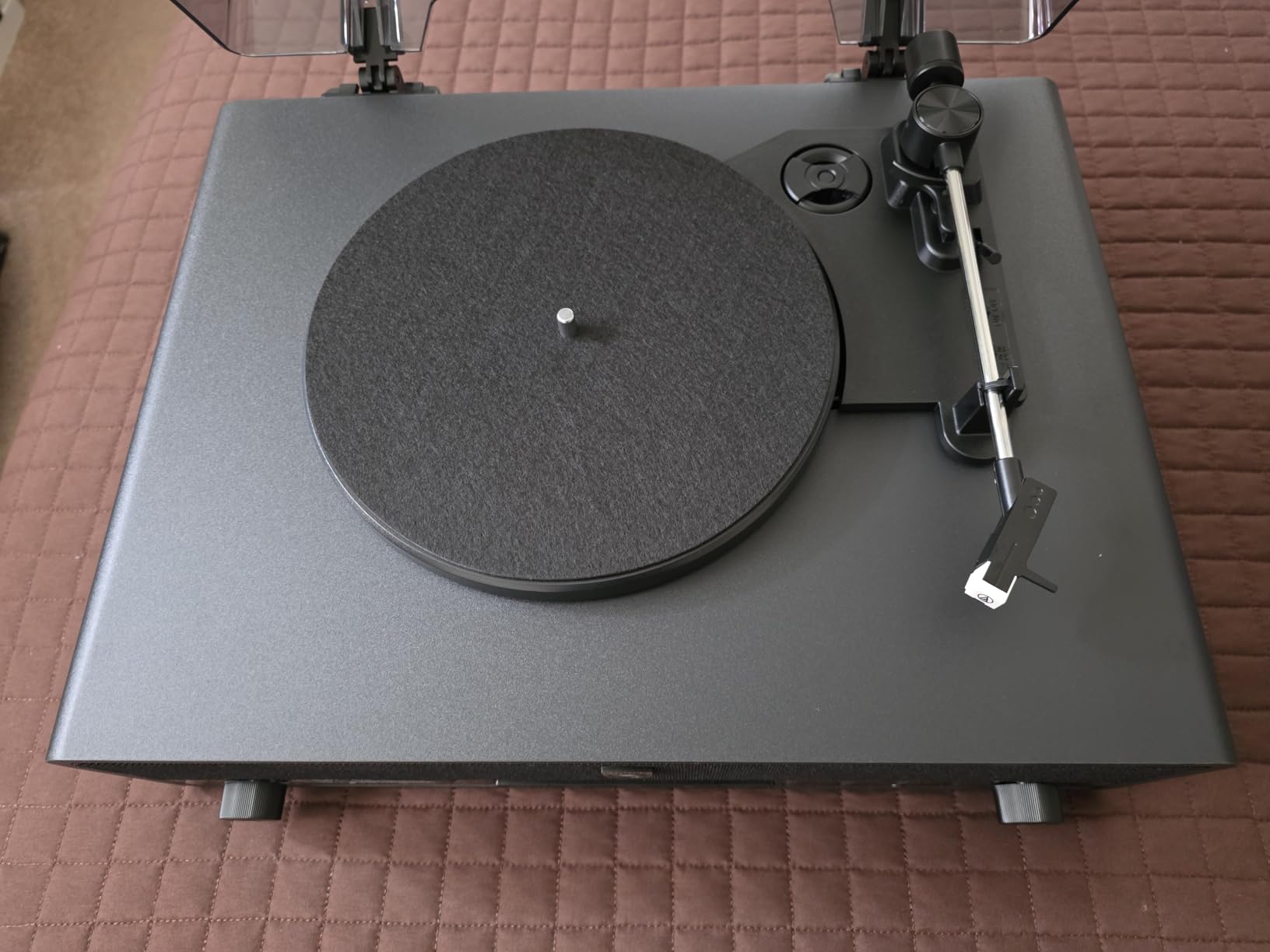 Philips Record Player, All-in-One Bluetooth Turntable with Built-in Speakers, 3-Speed Belt-Drive Vinyl Record Player, Audio-Technica Stylus, Wireless Streaming in & Out, RCA/AUX/Headphone, Auto-Stop customer photo 2