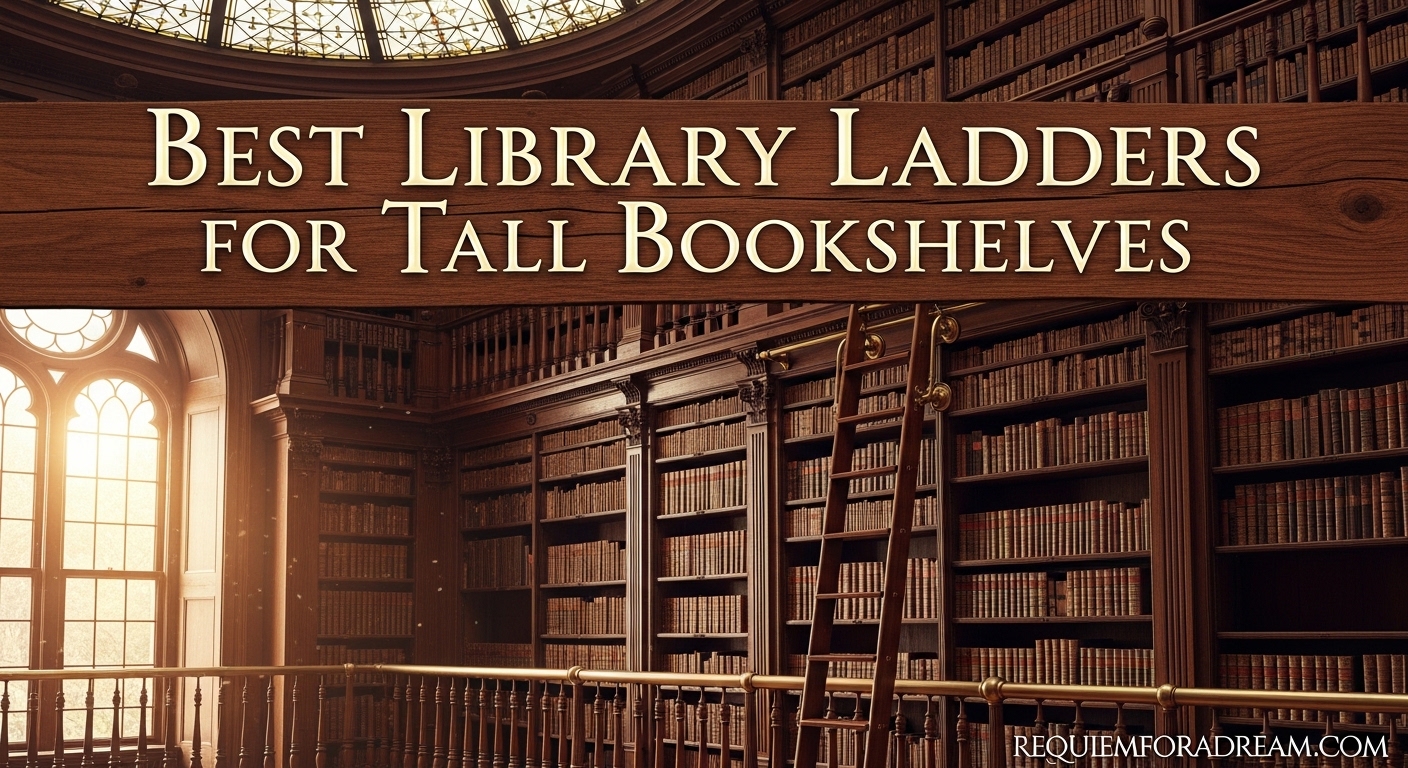 Best Library Ladders for Tall Bookshelves