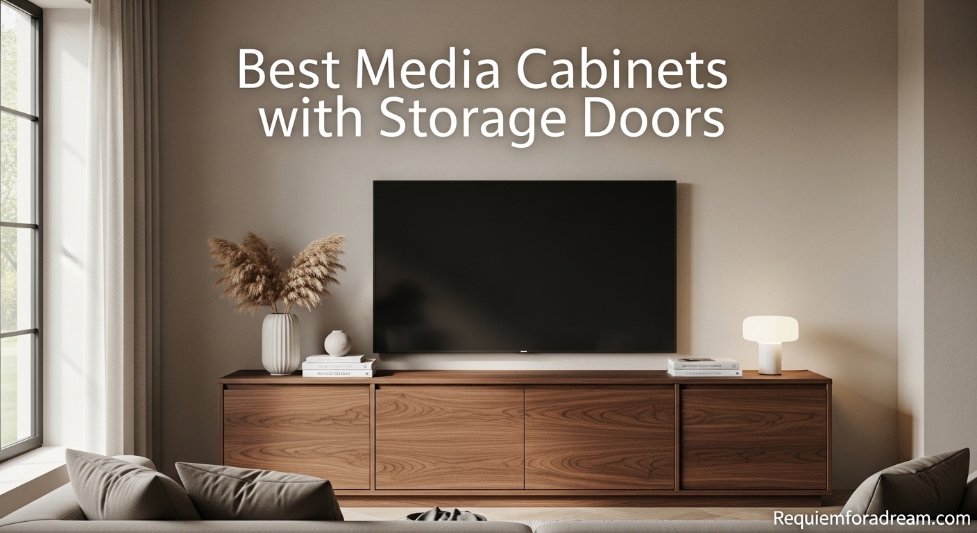 Best Media Cabinets with Storage Doors