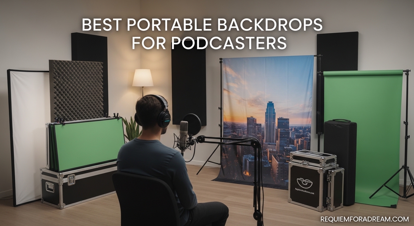 Best Portable Backdrops for Podcasters