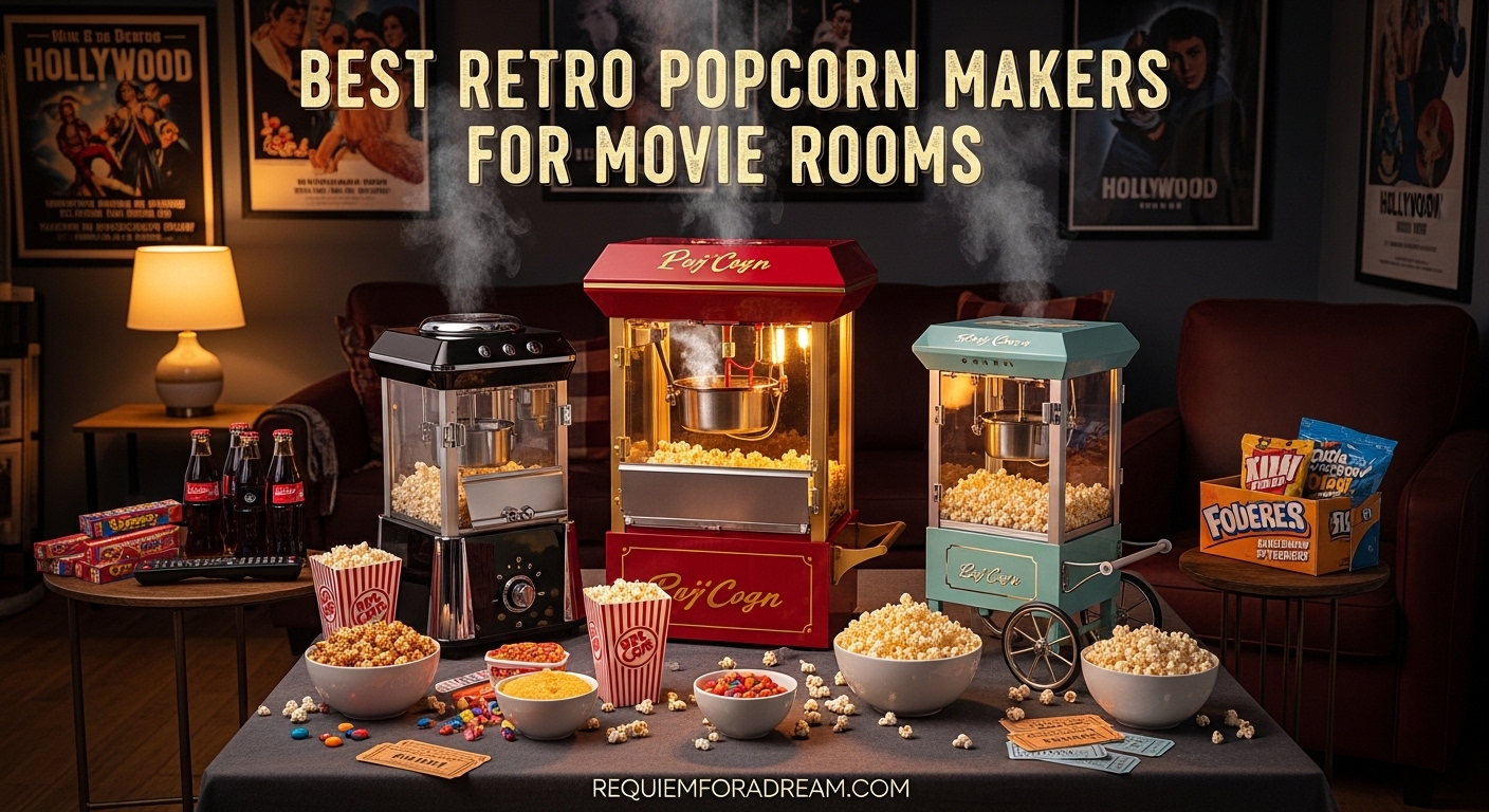 Best Retro Popcorn Makers for Movie Rooms