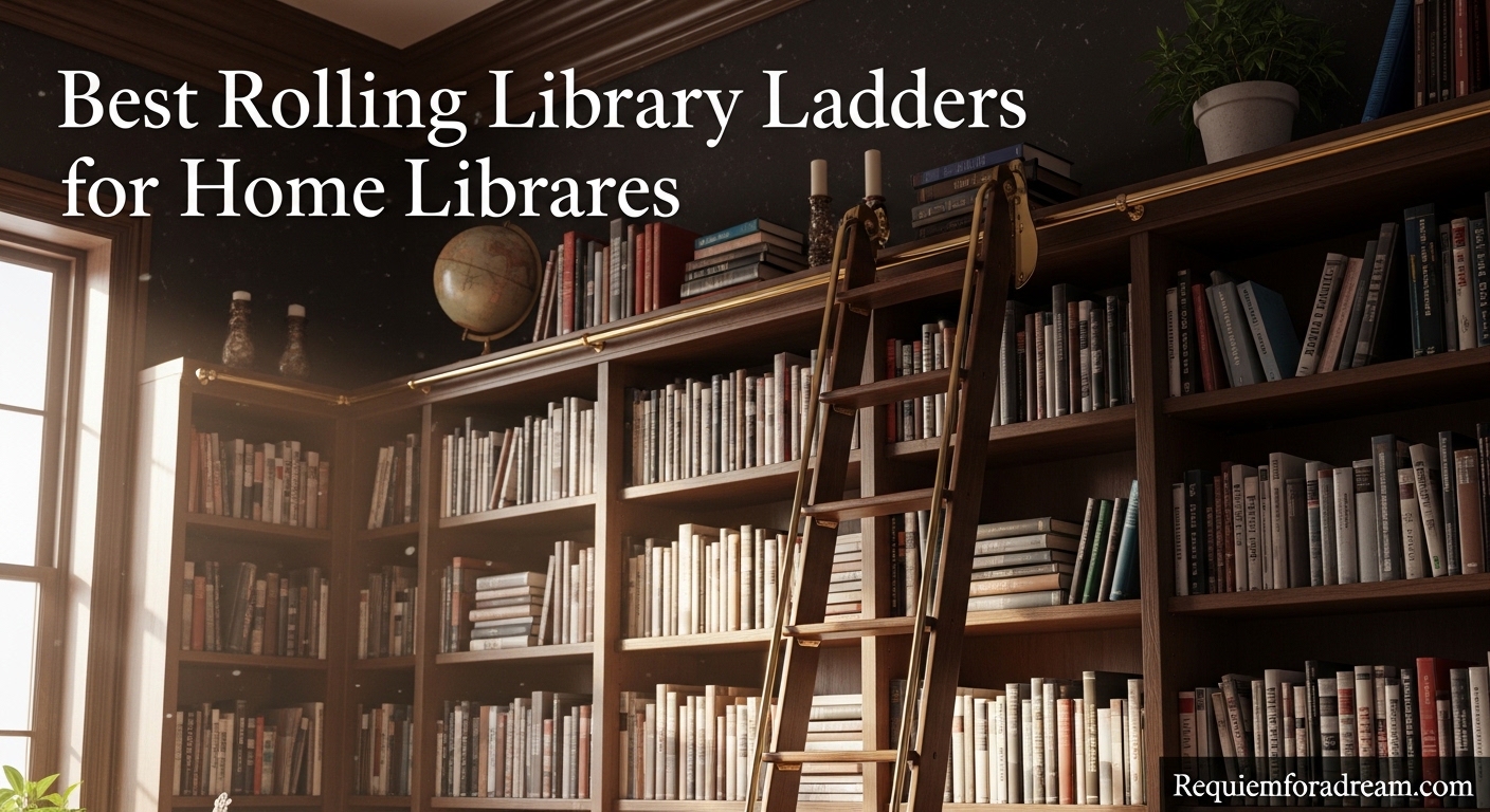 Best Rolling Library Ladders for Home Libraries