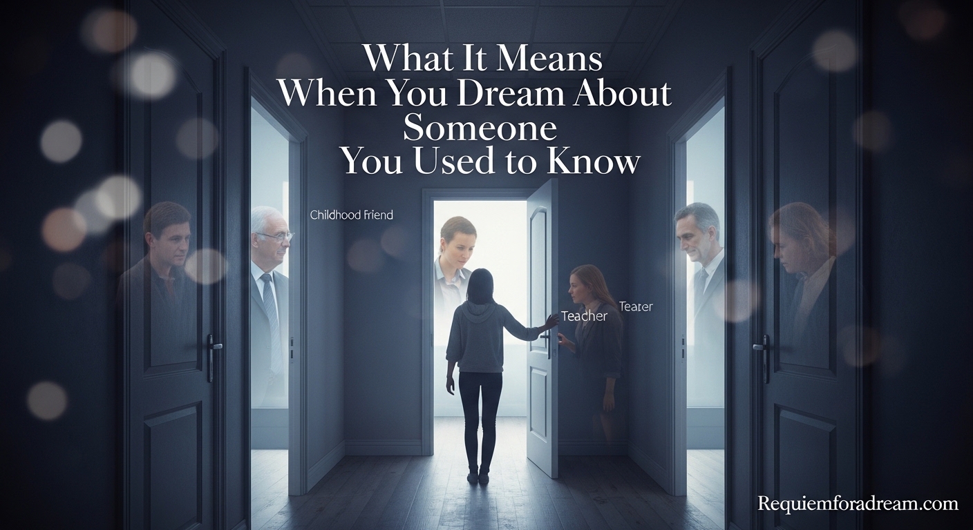 What It Means When You Dream About Someone You Used to Know