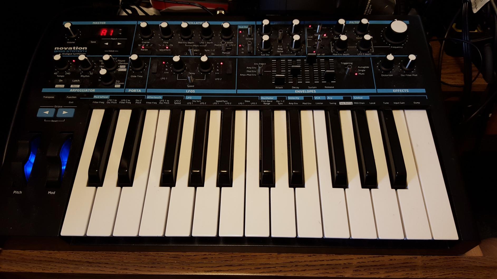 Novation Bass Station II Analog Monosynth - 64 factory patches, pattern-based step sequencer and arpeggiator, two oscillators plus sub oscillator customer photo 1