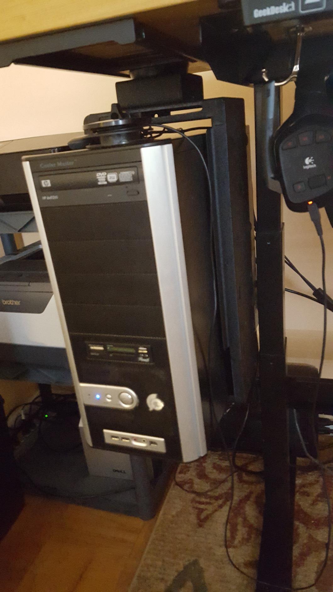 3M Under-Desk Computer Tower CPU Holder, Width Adjust from 3.5