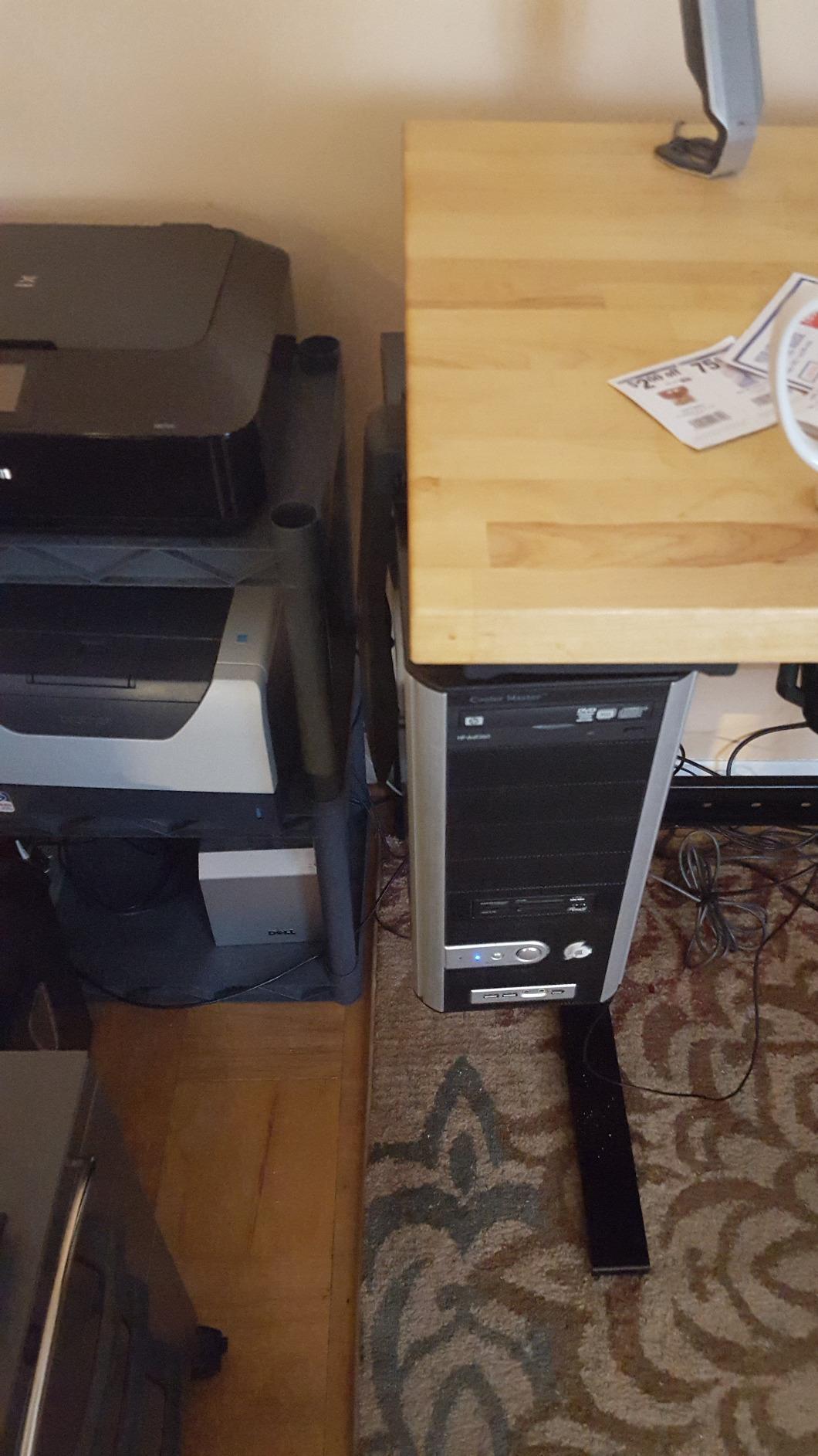 3M Under-Desk Computer Tower CPU Holder, Width Adjust from 3.5
