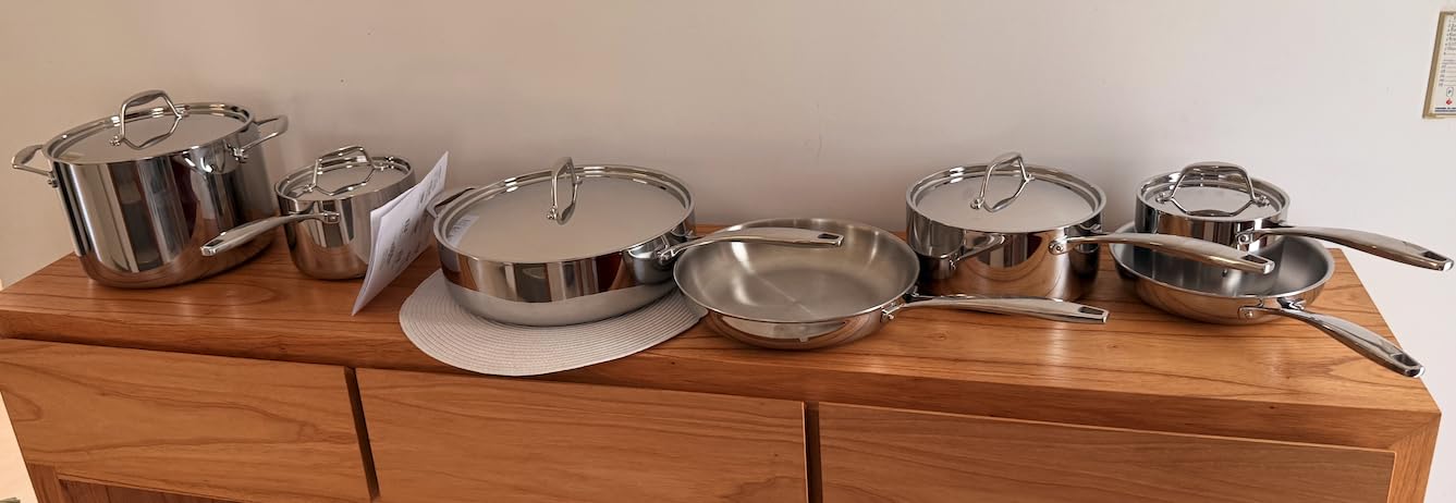 Tramontina Signature Tri-Ply Clad Stainless Steel 12-Pc Pots and Pans Set | Cookware Kitchen Set, Induction-Ready, Dishwasher-Safe, NSF-Certified, Made in Brazil customer photo 1