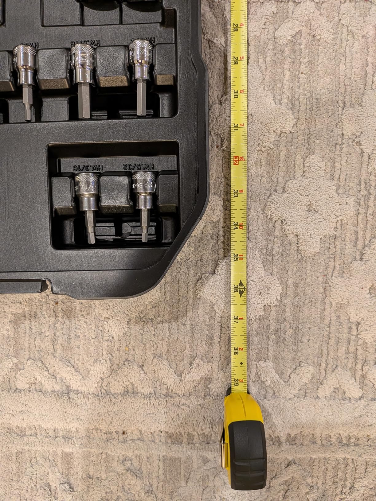 DEWALT 192 Pcs. Mechanics Tool Set, 1/2, 1/4, 3/8 Socket Set, SAE and Metric Socket Wrench Set, Hard Shell Tool Box (DWMT75049) customer photo 2