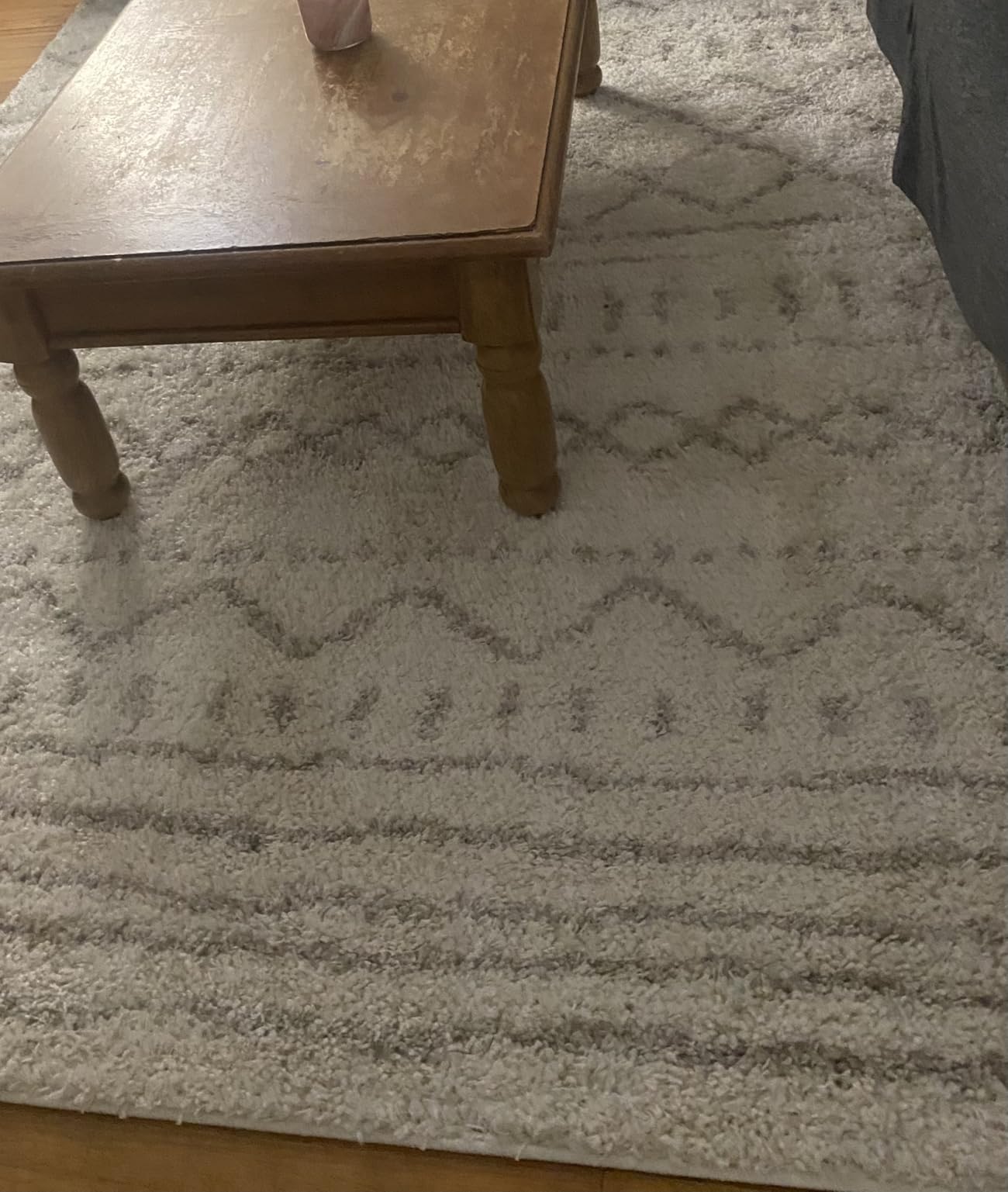 SAFAVIEH Area Rug 8x10 - Arizona Shag Collection - Ivory & Beige, Moroccan Boho Design, Non-Shedding & Easy to Clean, Ultra Plush customer photo 2