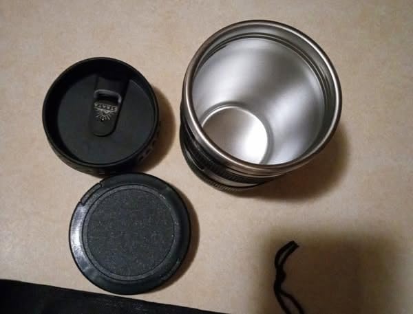 STRATA CUPS Camera Lens Coffee Mug -13.5oz | (2 LIDS + SPOON + BAG) Gift for Him, Dad Gifts, Photography, Camera accessories, Novelty Gifts customer photo 1