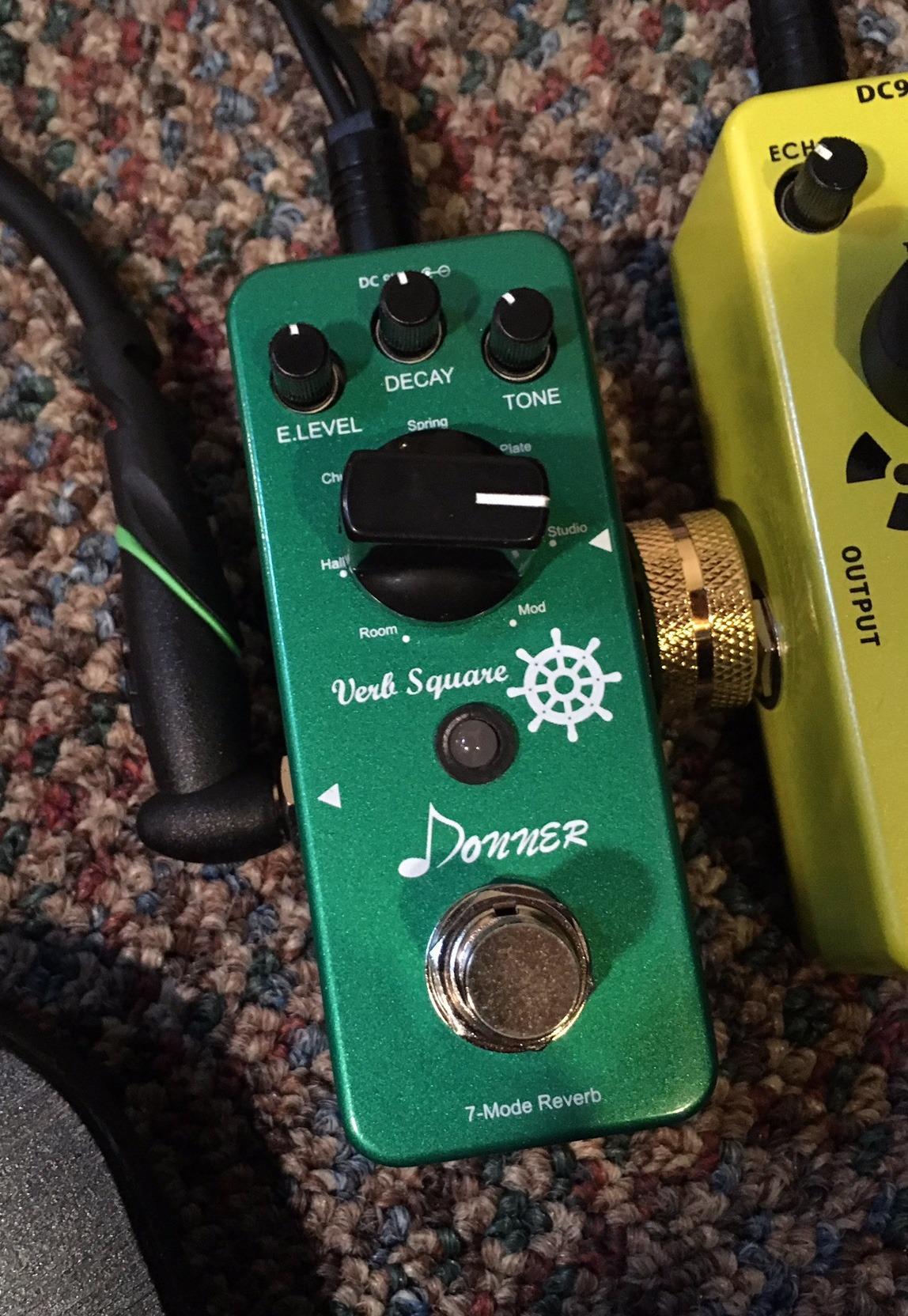 Donner Reverb Guitar Pedal, Verb Square Digital Reverb 7 Modes (Room, Hall, Church, Spring, Plate, Studio, Mod) customer photo 2