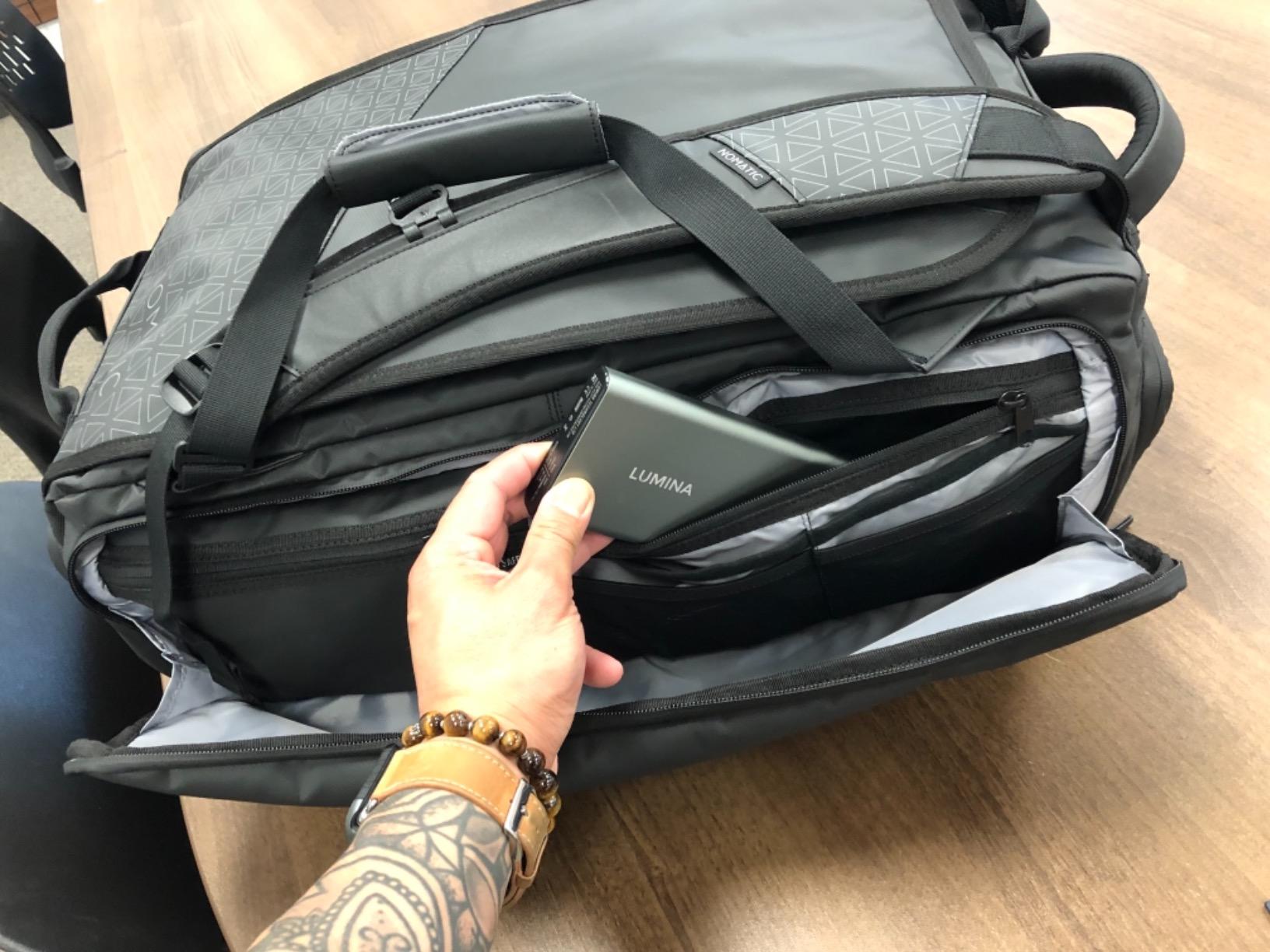 NOMATIC 40L Travel Bag- Convertible Duffel/Backpack, Carry-on Size, Everyday Use Laptop Bag, TSA Compliant customer photo 2