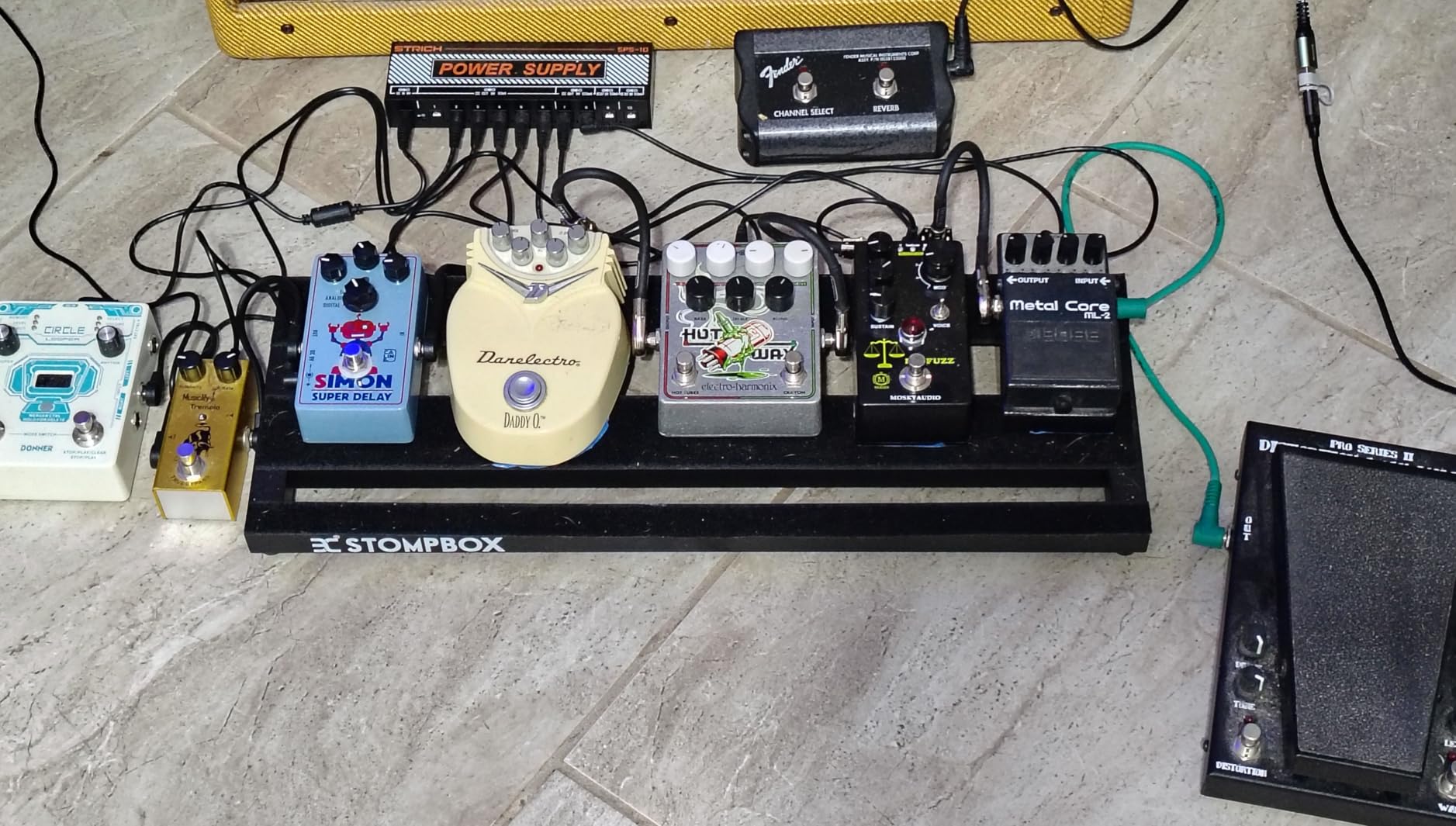 EX Guitar Pedal Board Aluminum Alloy 0.7lb Super light Effect Pedalboard 14''x5.5'' customer photo 2