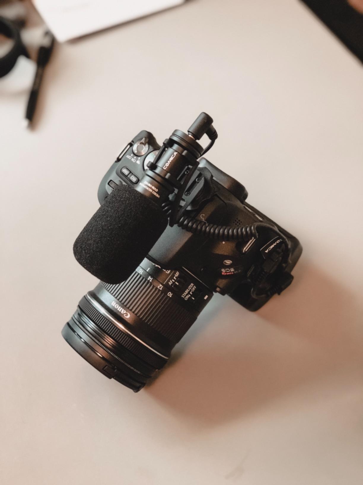 Comica CVM-VM10II Directional Microphone Cardioid Shotgun Video Camcorder Microphone for Canon, Nikon, Fuji, Sony, Panasonic, Olympus DSLR Cameras, Smartphones (with Wind Muff) customer photo 2