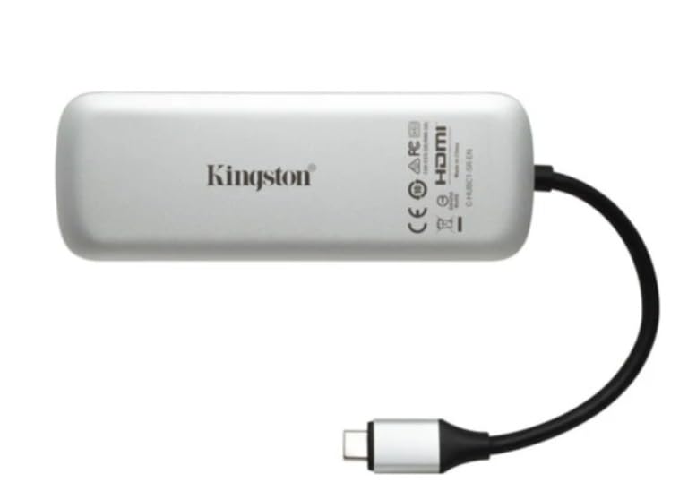 Kingston Nucleum USB C Hub, 7-In-1 Type-C Adapter Hub Connect USB 3.0, 4K HDMI, SD and MicroSD Card, USB Type C Charging for MacBook, Chromebook, and Other Type-C devices customer photo 1