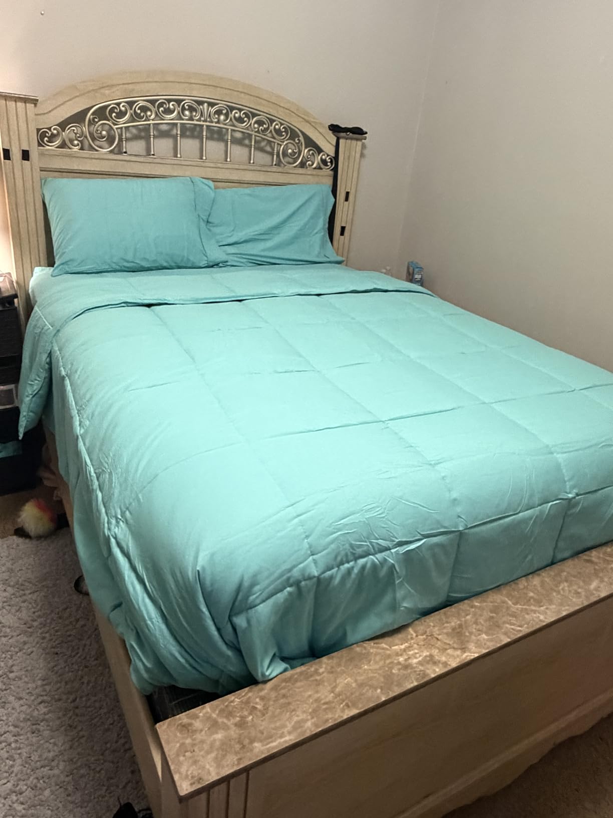 Bare Home Comforter Set - Queen Size - Ultra-Soft - Goose Down Alternative - Premium 1800 Series - All Season Warmth, Black customer photo 1