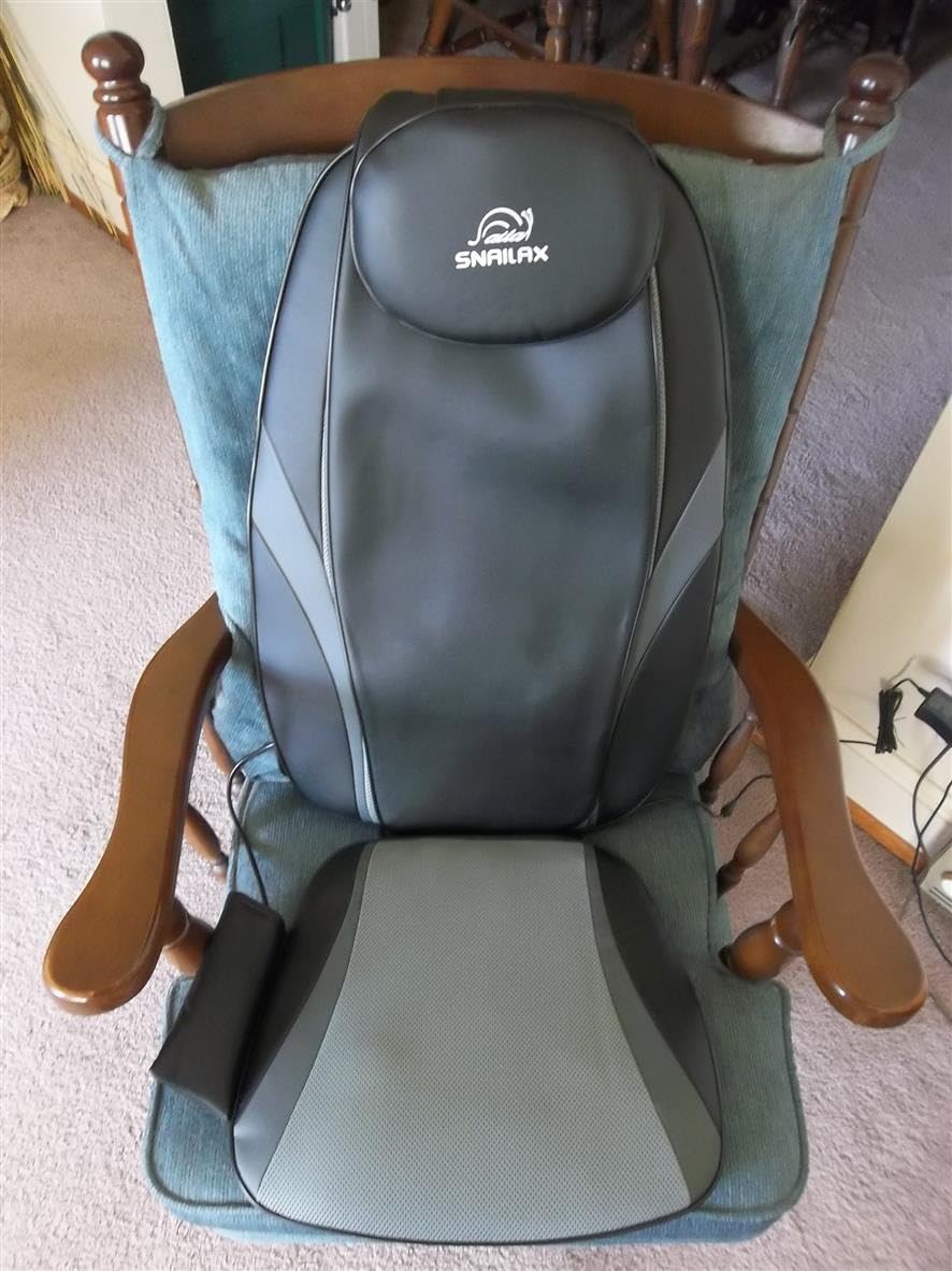 Snailax 2026 Upgraded Shiatsu Roller Back Massager with Heat Massage Chair Pad Kneading Back Massager for Pain Relief Deep Tissue Chair Massage Pad for Office Home Gift Fathers customer photo 2