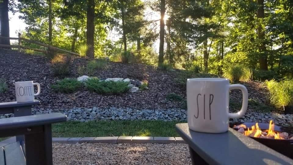 Modern Adirondack Chair - All-Weather Outdoor Lawn Adirondack Chairs - HDPE, Fade-Resistant & Durable Outdoor Furniture - For Patio, Deck & Fire Pit Chairs - Grey customer photo 1