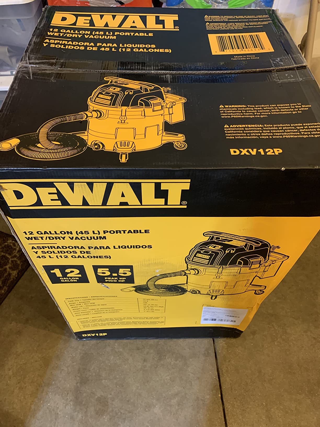DEWALT 16 Gal 6.5 HP 116CFM Wet Dry Vacuum with Blower and Muffler DXV16PA | Wet/Dry/Blower 3-in-1 Large Poly Shop Vacuum with Storage Bag and Muffler Accessories Ideal for Garage/Workshop/Jobsite customer photo 2