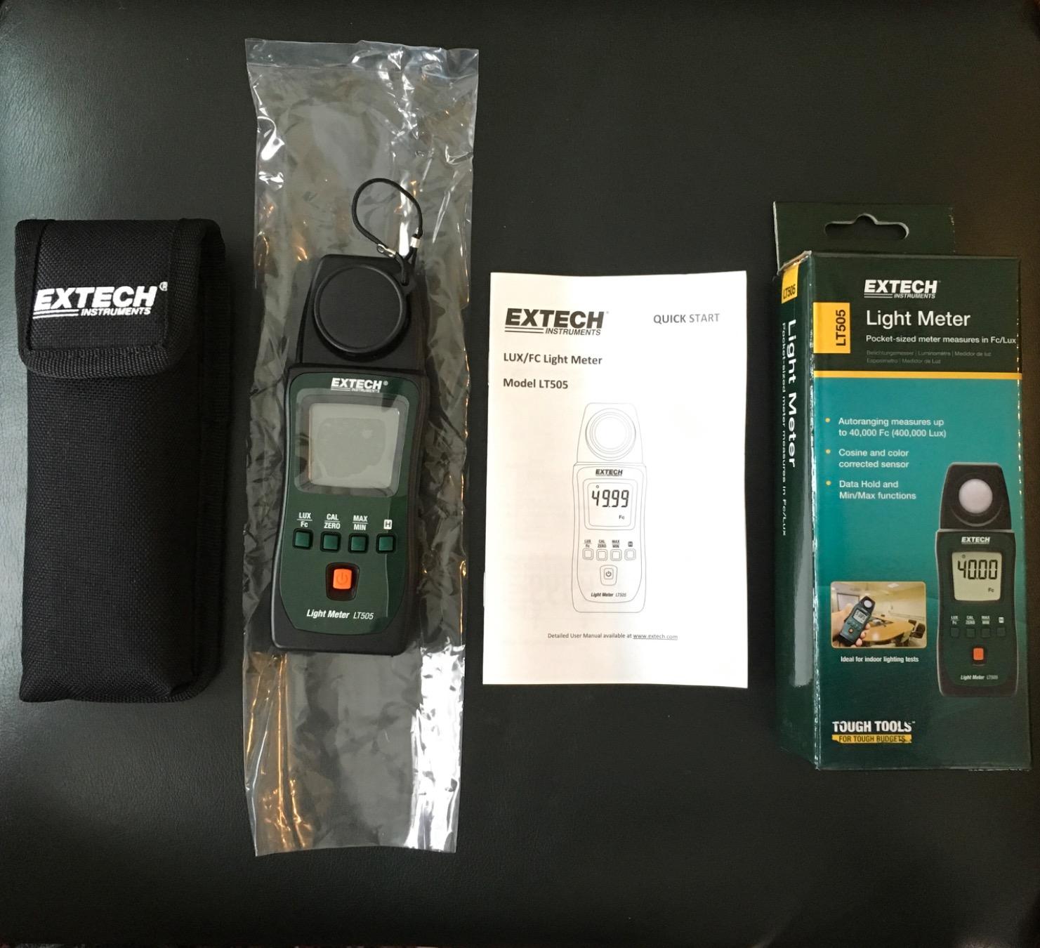 Extech LT505 Pocket Light Meter - Compact Lux & Foot-Candle Meter for Photography, HVAC, Workplace customer photo 1