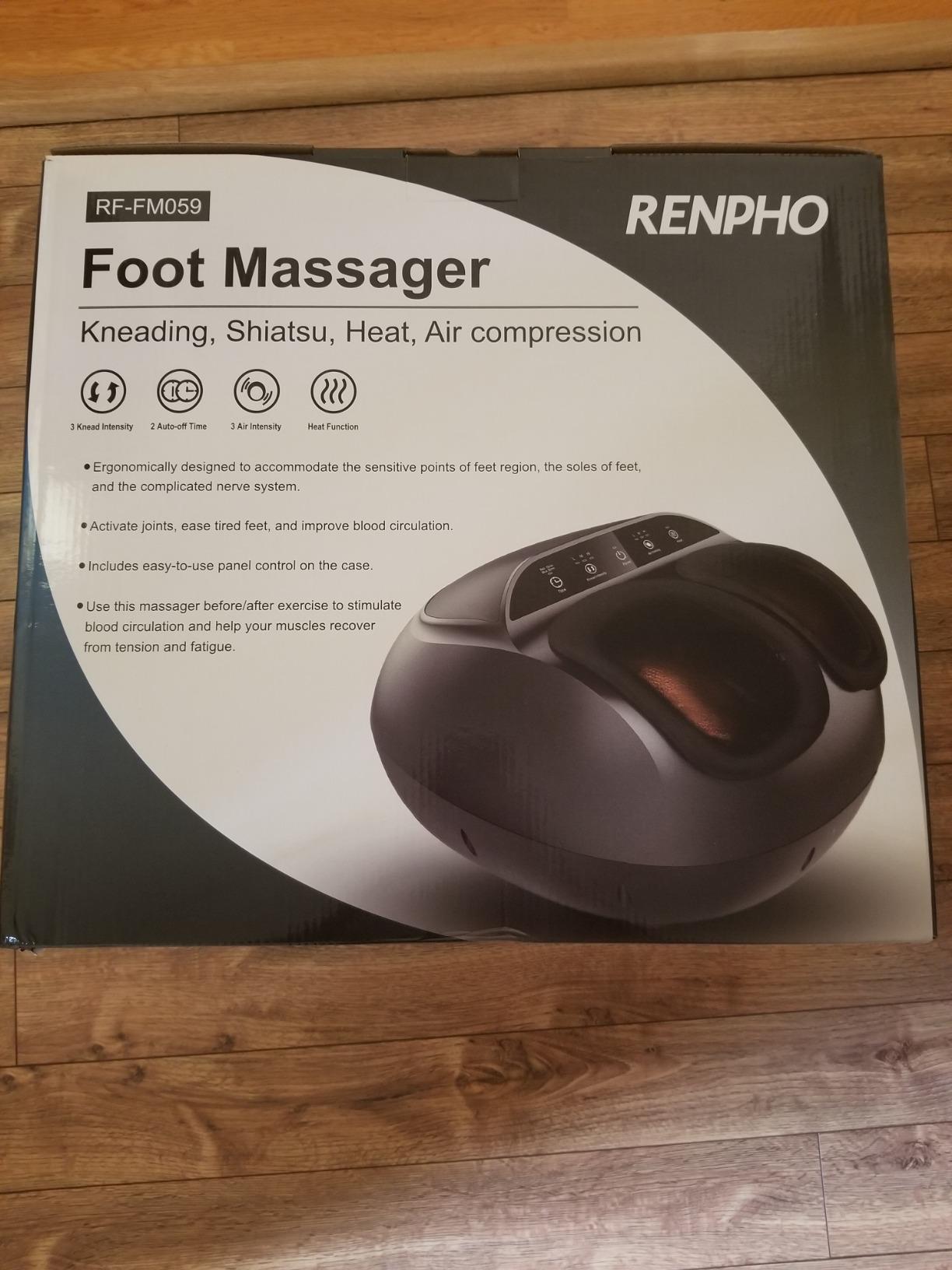 RENPHO Full Foot Massager Machine, 2026 Upgraded Shiatsu Foot Massager with Heat, FSA Eligible HSA Store Eligible, Plantar Fasciitis Massager, Birthday Gifts for Women Mom Men Dad, Fits Up to Size 13 customer photo 2