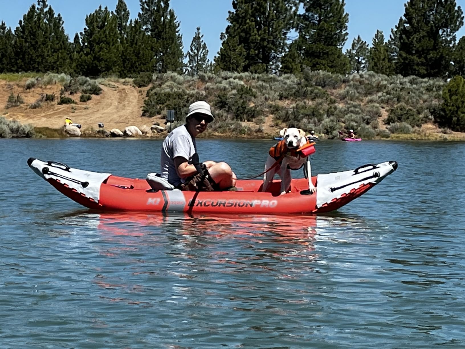 INTEX 68309EP Excursion Pro K2 Inflatable Kayak Set: Includes Deluxe 86in Kayak Paddles and High-Output Pump - SuperTough PVC - Adjustable Bucket Seat - 2-Person - 400lb Weight Capacity customer photo 2
