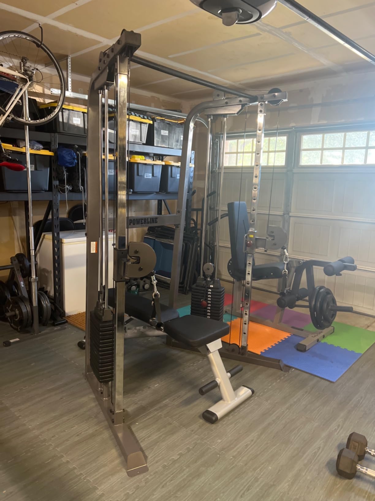 Body-Solid Powerline Cable Crossover Exercise Machine for Home and Commercial Gym, Functional Training Center with Dual Weights Stack customer photo 2