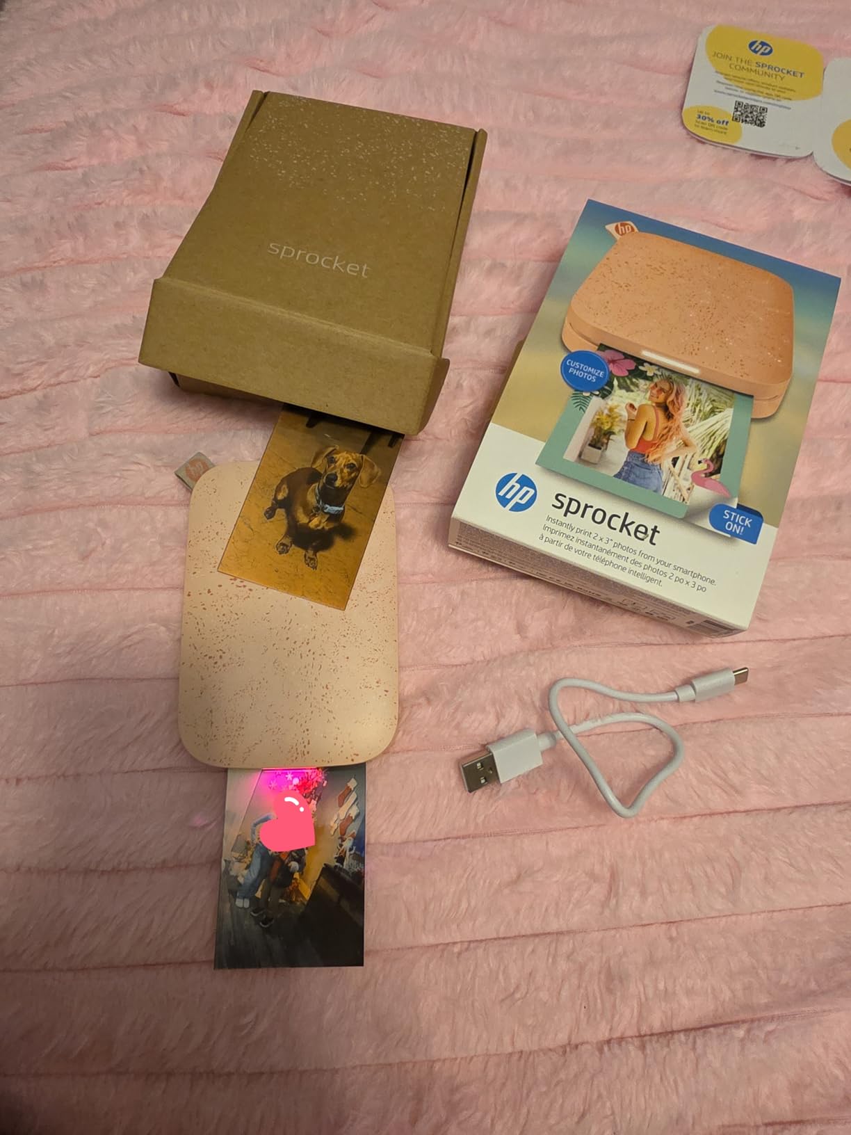 Sprocket Portable Photo Printer (2nd Edition) - Luna Pearl customer photo 1