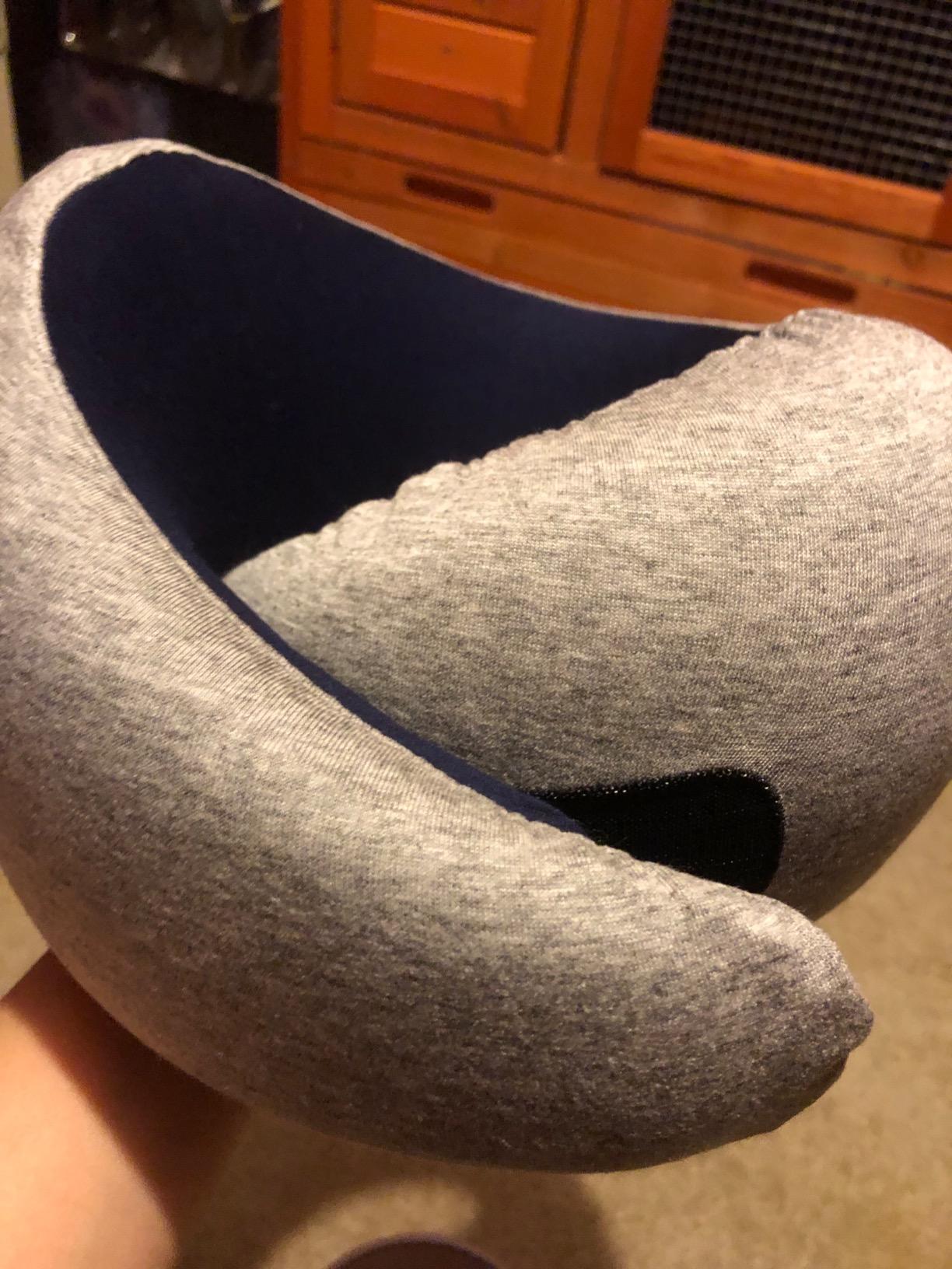 Ostrichpillow Go Neck Pillow, Travel Pillows for Airplanes, Premium Memory Foam Travel Pillow, 360 Ergonomic Design, Asymmetrical Sides, Travel Bag Included, Washable Modal Cover customer photo 1